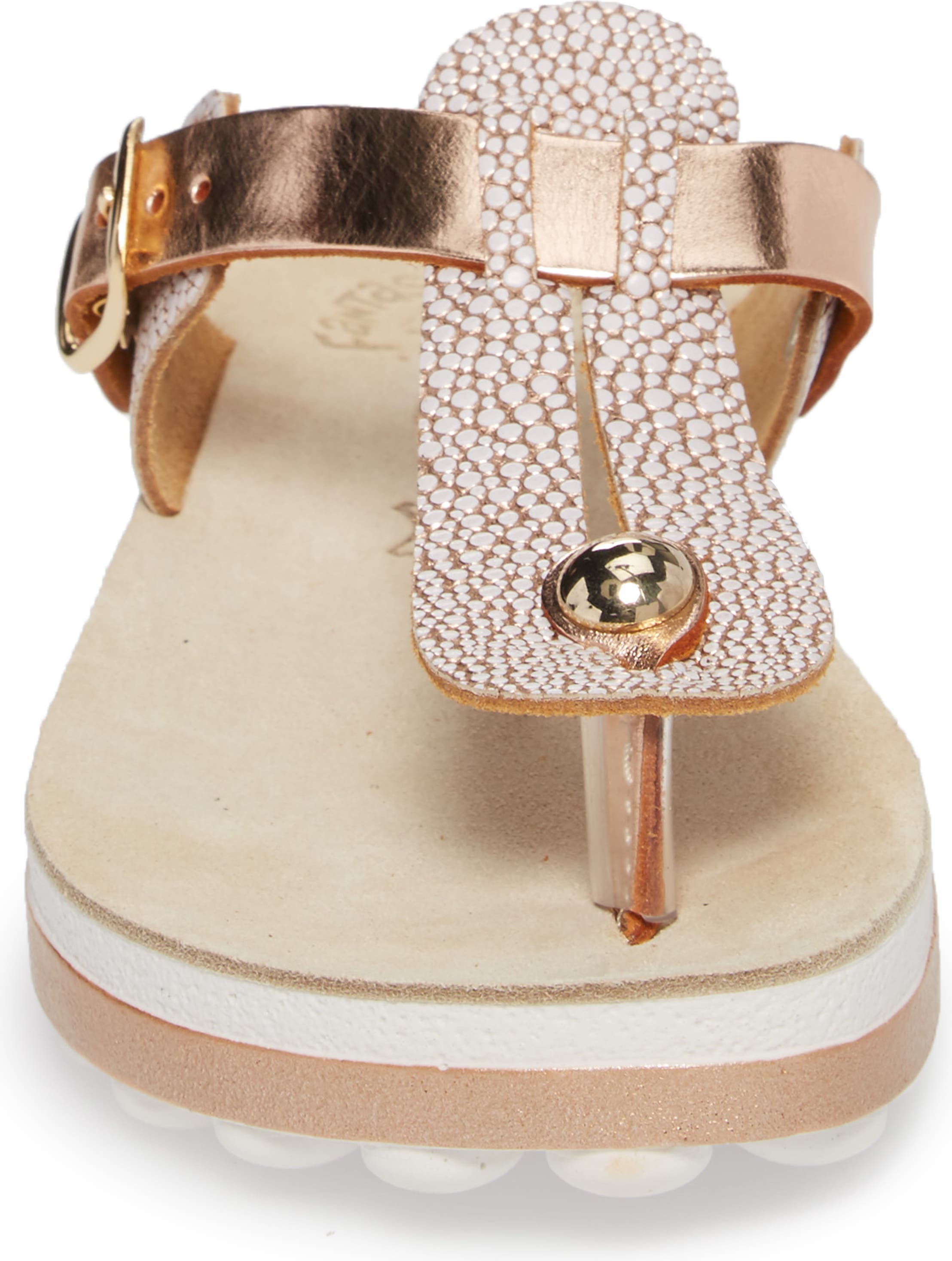 silver or gold buckle sandal size 36-41 FANTASY Mirabella rose gold